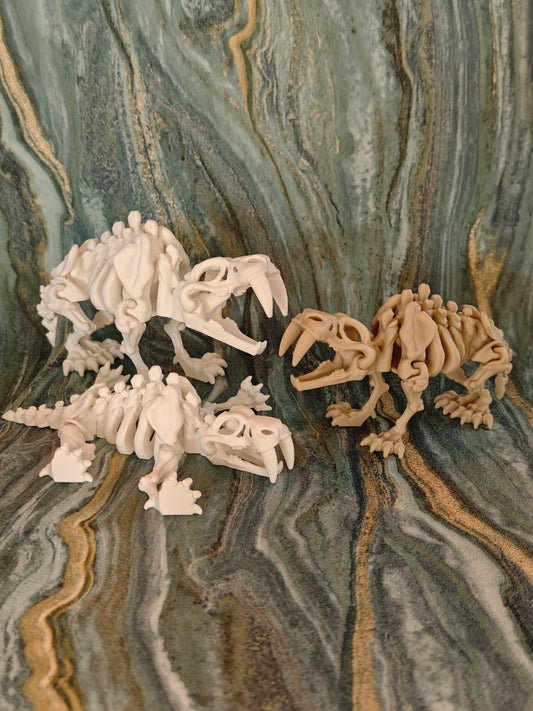 Säbelzahntiger Skelett